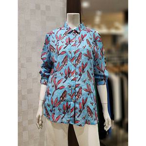 [벨라디터치][벨라디터치] V3F2BL22 프린트 린넨 셔츠 블라우스