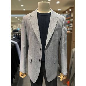 [리얼지오지아][25SS] 남성 네이비 린넨 블렌드 패턴 자켓 ADF2KG1802