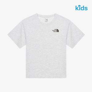 노스페이스키즈 NT7UR02V 그레이 고 투 반팔 라운드 티