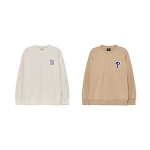 [택가/119000] MLB 공용 아가일 빅로고 오버핏 맨투맨 3AMTM0631 2종 택1