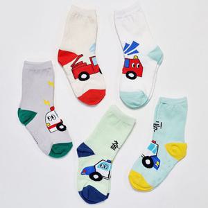 자동차양말세트 5족 유아동 초등학교 저학년 학생양말