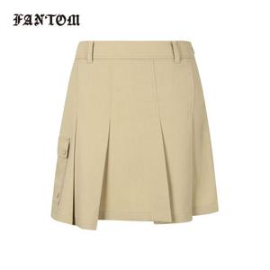 [팬텀] 여성 언발란스 플리츠 큐롯스커트