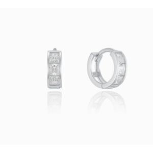 [로이드] 주문제작 스퀘어 스톤 14.35MM 원터치 실버 귀걸이 LLES24338S