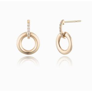 [로이드] 주문제작 모던링 14k 귀걸이 LPSM2003G