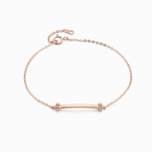 [로이드] 주문제작 LD 트라이엄프 사파이어 L BAR 라인 팔찌 LWT25001T