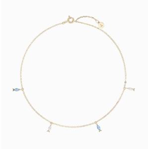 [로이드] 주문제작 탄생석 물고기 10K 발찌 LWT24004T