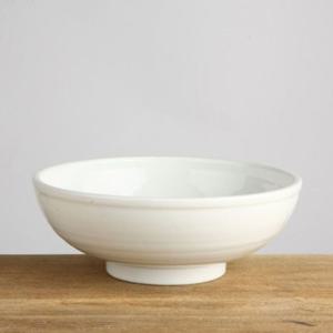 이천도자기 떡살백자 면기 대 22cm 그릇 식기 도기면기 세라믹면기 국물요리 덮밥그릇 국수그릇 원형볼 도