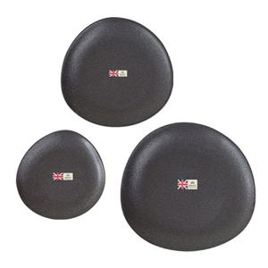 이천도자기 펄블랙 조약돌 접시 대 27cm 그릇 식기 조약돌접시 조약돌식기 도기식기 도자기접시 스톤웨어