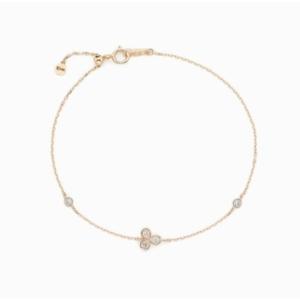 [로이드] 주문제작 럭키플라워 화이트 클로버 14k 팔찌 LWB22036G