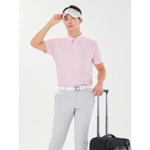 [볼빅어패럴] 남성 골프 수입 멜란지 제에리 반팔 티셔츠 VMTSP401_PK