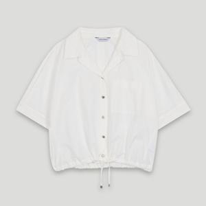 [코데즈컴바인] 오픈카라넥 반팔 포켓 블라우스 (CKB-BL501W4)