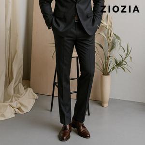 [지오지아] 컴포트핏 트윌조직 블랙 정장팬츠 (ACD5SP1201_BK)