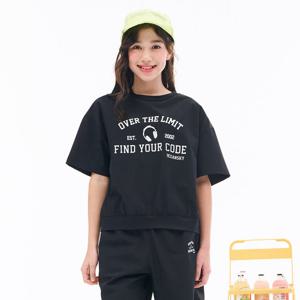 [오션스카이] 여아 스트레치 라운드 반팔 티셔츠-EBJG5871C03