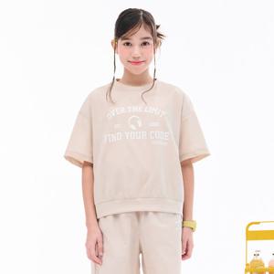 [오션스카이] 여아 스트레치 라운드 반팔 티셔츠-EBJG5871C0M