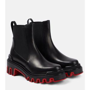 크리스찬루부탱 Marchacroche Dune 레더 앵클 부츠 P00883676