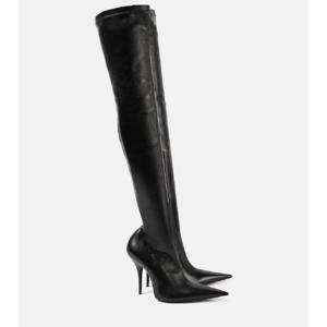 발렌시아가 Avenue 레더 오버더니 부츠 P00978197