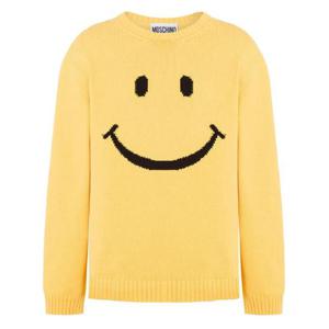 모스키노 X 스마일리 로고 자수 스웨터 A09150207