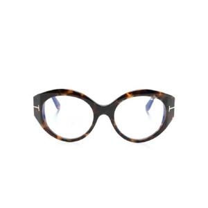 톰포드 톨토이즈셸 타원형 프레임 안경 TF5950B