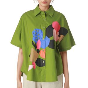 [르니앤맥코이(여성)]로잘리단추 꽃무늬셔츠 MM06BL507HJY