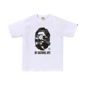 베이프 시티 카모 바이 베이싱 에이프 티셔츠 화이트 블랙 0ZXTEM110025M