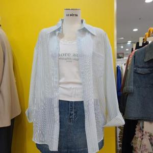 르피타 DP01 탑셋트 시스루셔츠 L252BSH452