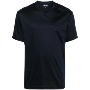 조르지오아르마니 로고 자수 티셔츠 3HSM72SJTKZ