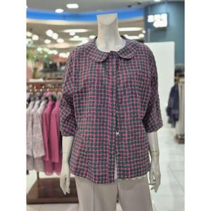 포라리 세이브존05 팝아트 도트 피터팬카라 썸머 블라우스 SB25031