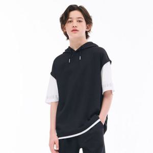 [오션스카이]남아 후드 레이어드 반팔 티셔츠-EBJB5823D03