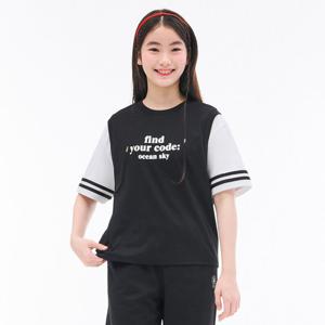 [오션스카이] 여아 베스트 레이어드 반팔 티셔츠-EBJG5886D03