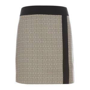 [샵앤]어반 배색 자갸드 골프 스커트 NS-WSK-1038-베이지