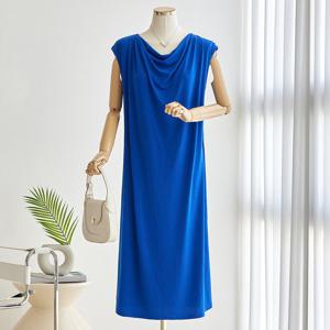 [한정수량] [커스텀에이블] 아이스 카울넥 민소매 원피스_T2505OP029B