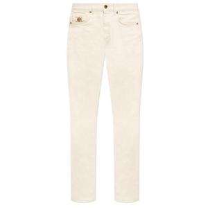 베르사체 로고 패치 테이퍼드 레그 진 10190501A15041 1D210 TP940282532