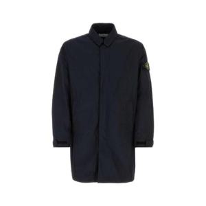 Stone Island 컴퍼스 배지 긴소매 코트 801570526 V0020 TP936732721