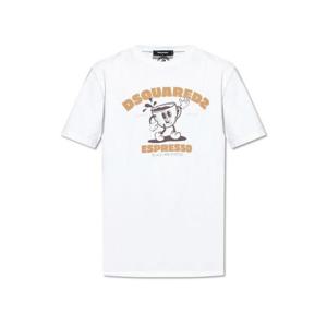 Dsquared2 로고 프린트 크루넥 티셔츠 S74GD1452D20020 100 TP940859894