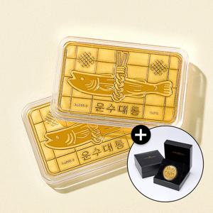 [미니부적 증정] 골드팡 24k 행운 액막이명태 골드바 0.2g + 프리미엄 가죽패키지 (당일발송)