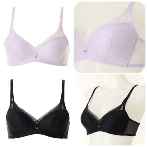 [비너스]노와이어 C컵 망이있어 들뜸을 커버해주는 편한브라 VBRW637C