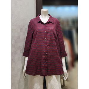 [벨라디터치][벨라디터치] V3F2BL29 여름 체크 블라우스 (P00362