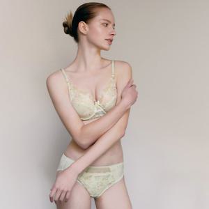 비너스 안정적인 피팅감 플라워 자수 레이스 가드닝 D컵 홑겹 브라 VBR1706D