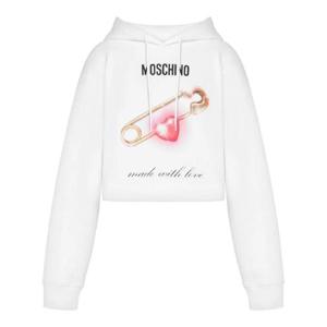 모스키노 하트 프린트 후디 A17105528