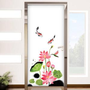 아트박스/꾸밈 ce279-잉어수묵화_현관문시트지