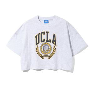 [유씨엘에이]여성 크레스트 빅로고 크롭 오버핏 티셔츠[UB5ST51]