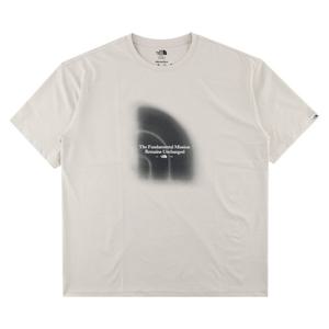노스페이스화이트라벨 미스티 로고 반팔 라운드티셔츠 NT7UR13L