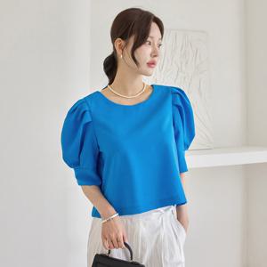 [한정수량] [모리스커밍홈] 비비드 퍼프소매 블라우스_M2507BL060B