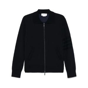 톰브라운 4 바 스트라이프 지퍼 가디건 MKT021AY1055