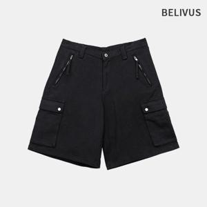 빌리버스 남자 버뮤다 밴딩 코튼 카고 팬츠 BXRP007