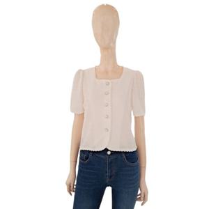 [숲]소매볼륨 스퀘워넥 반팔 블라우스 SB6SS1Z