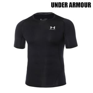 언더아머 남성 반팔티 UA 히트기어 아머 컴프레션 블랙 1361518-001