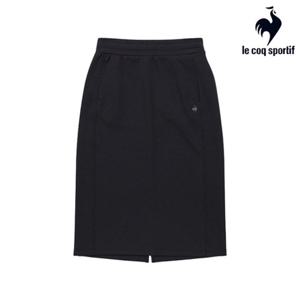 [르꼬끄] 여성 레귤러핏 모달 더블텐션 미디 스커트 QQ322OSK81_BLK