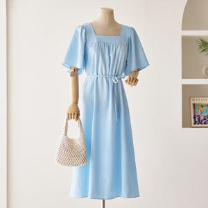 [한정수량] [커스텀에이블] 썸머 스퀘어 루즈핏 원피스_T2507OP066B