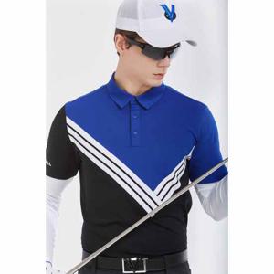 네버마인드올 남성 엣지블록 니팅 카라 반팔티_NM04STS883BL